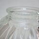 Suspension verre Holophane et laiton doré patiné vintage