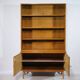 Buffet vitrine vintage en bois de cerisier, commode vintage, 1960