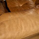 Modular leather sofa, set of 3