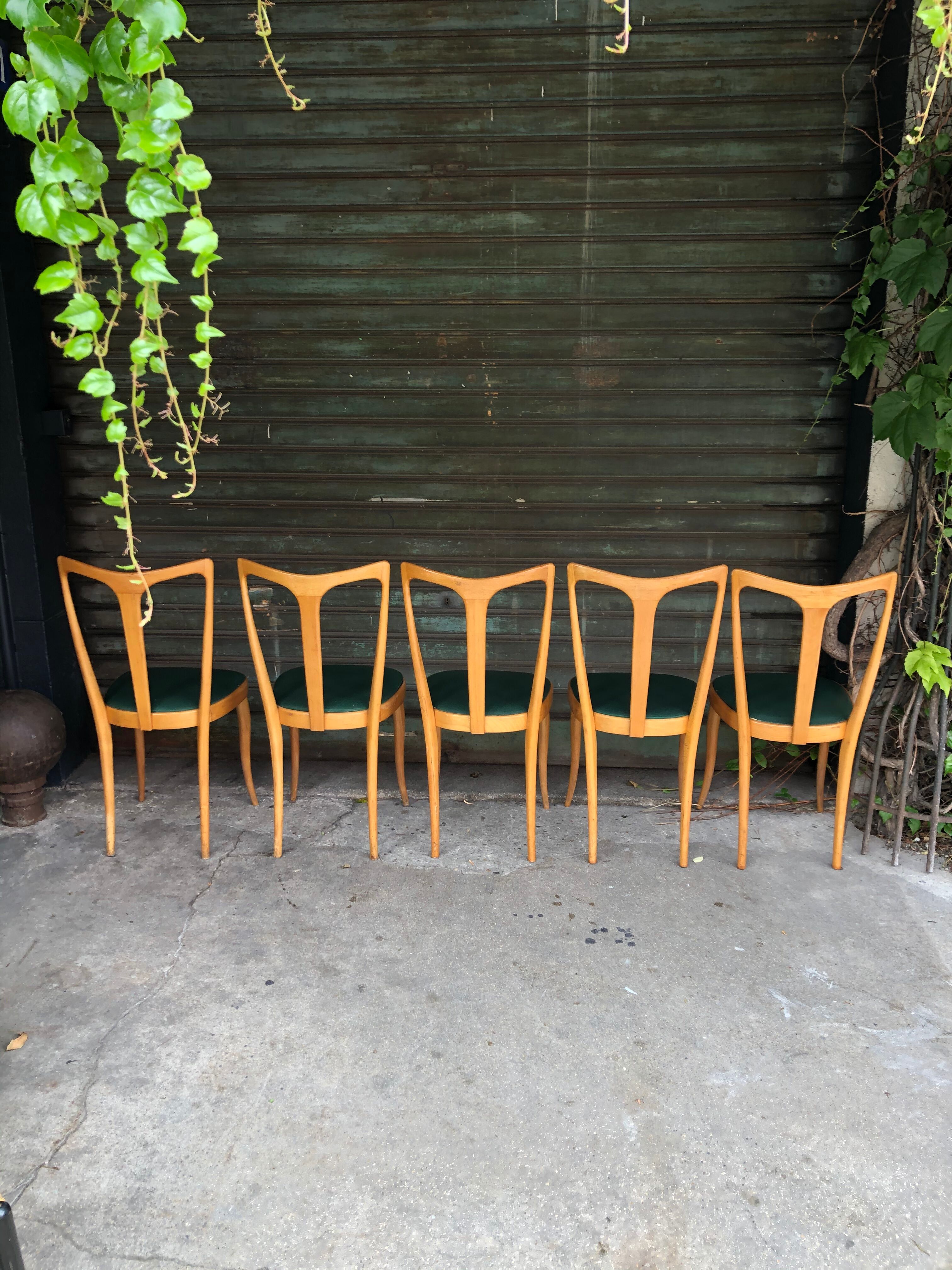 5 Italian chairs
