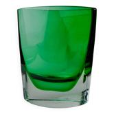 Green sommerso vase by seguros, Murano glass, Italy, 1980