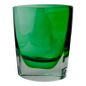 Vase sommerso vert par seguros, verre de murano, italie, 1980