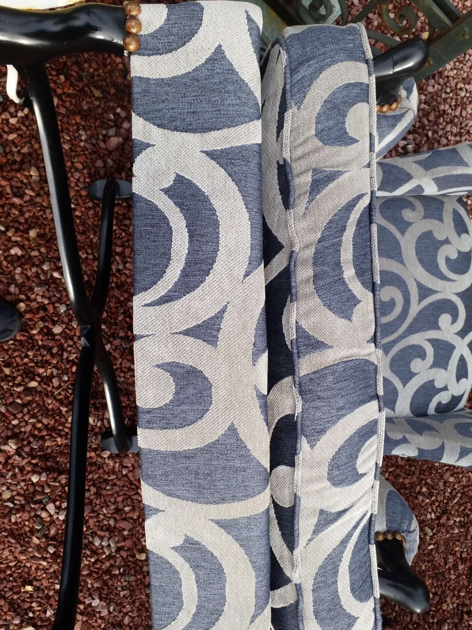 Pair of armchairs with ears