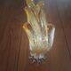 Amber bubble glass sculpture