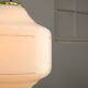 Mid-Century Italian Opaline and Brass Pendant Lamp
