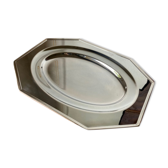 Saint-Hilaire silver metal tray