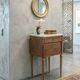 Louis XVI style side table - Marquetry wood and gilded bronze