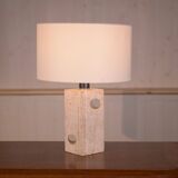 Travertine lamp attributed to Fratelli Manelli 1970's