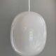 white glass egg pendant Piet Hein