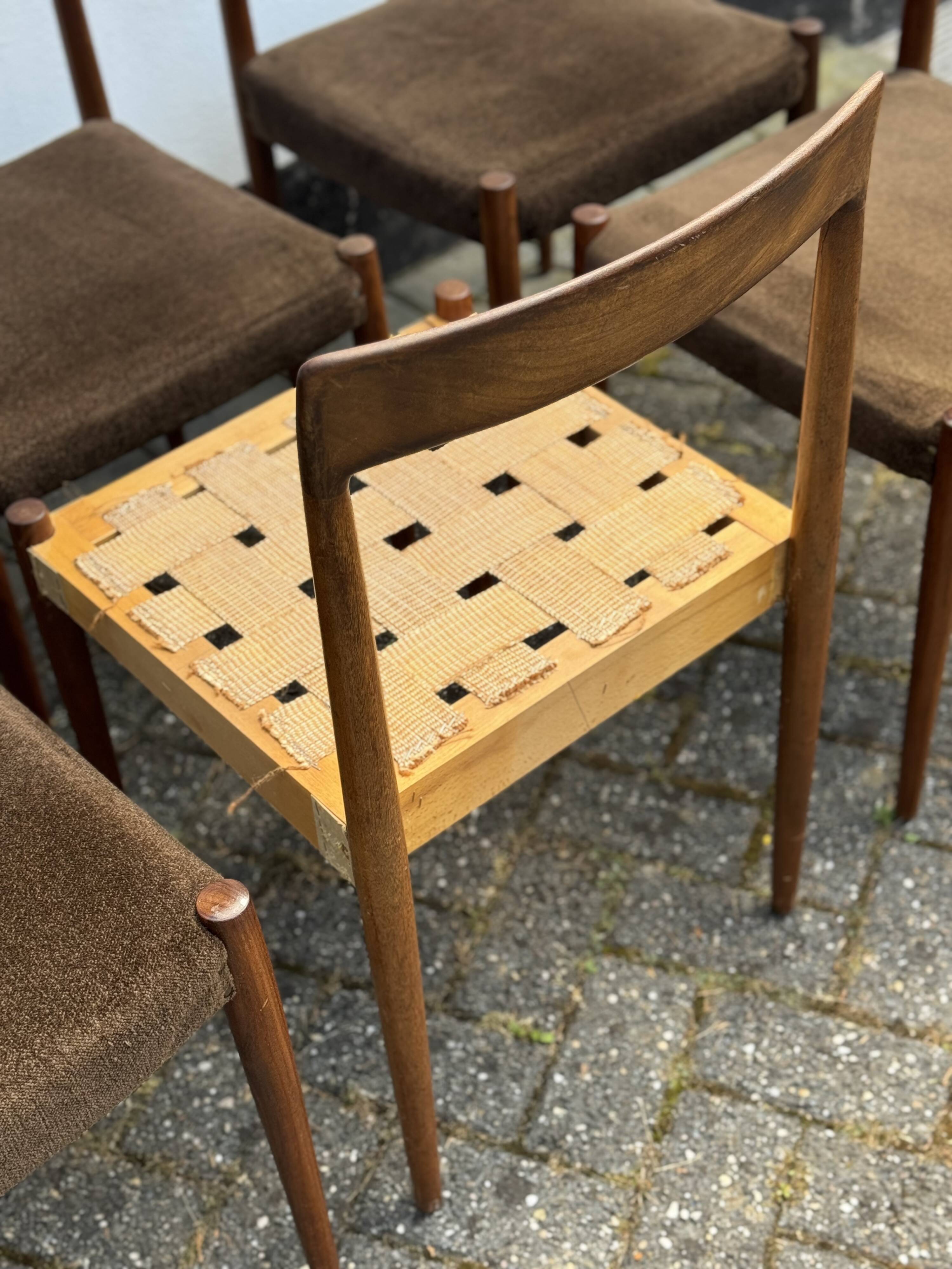 Ensemble de salle à manger vintage Lubke 8 pièces