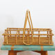 Vintage rattan glass holders