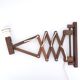 Extendable wooden wall lamp by Translandia, 70s