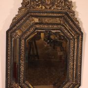 Grand Miroir à parcloses du 19° siècle -Pays Bas