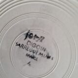 Set of 6 hollow plates Digoin Sarreguemines