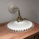 Opaline and white ceramic wall light