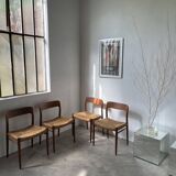 Model 75 straw chairs Niels O. Moller 1950