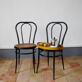 Bistro canned chairs