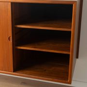 Classic shelving system from the 1960s in teak veneer by Poul Cadovius for Cado