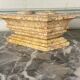 Yellow marble inkwell Sainte Beaume