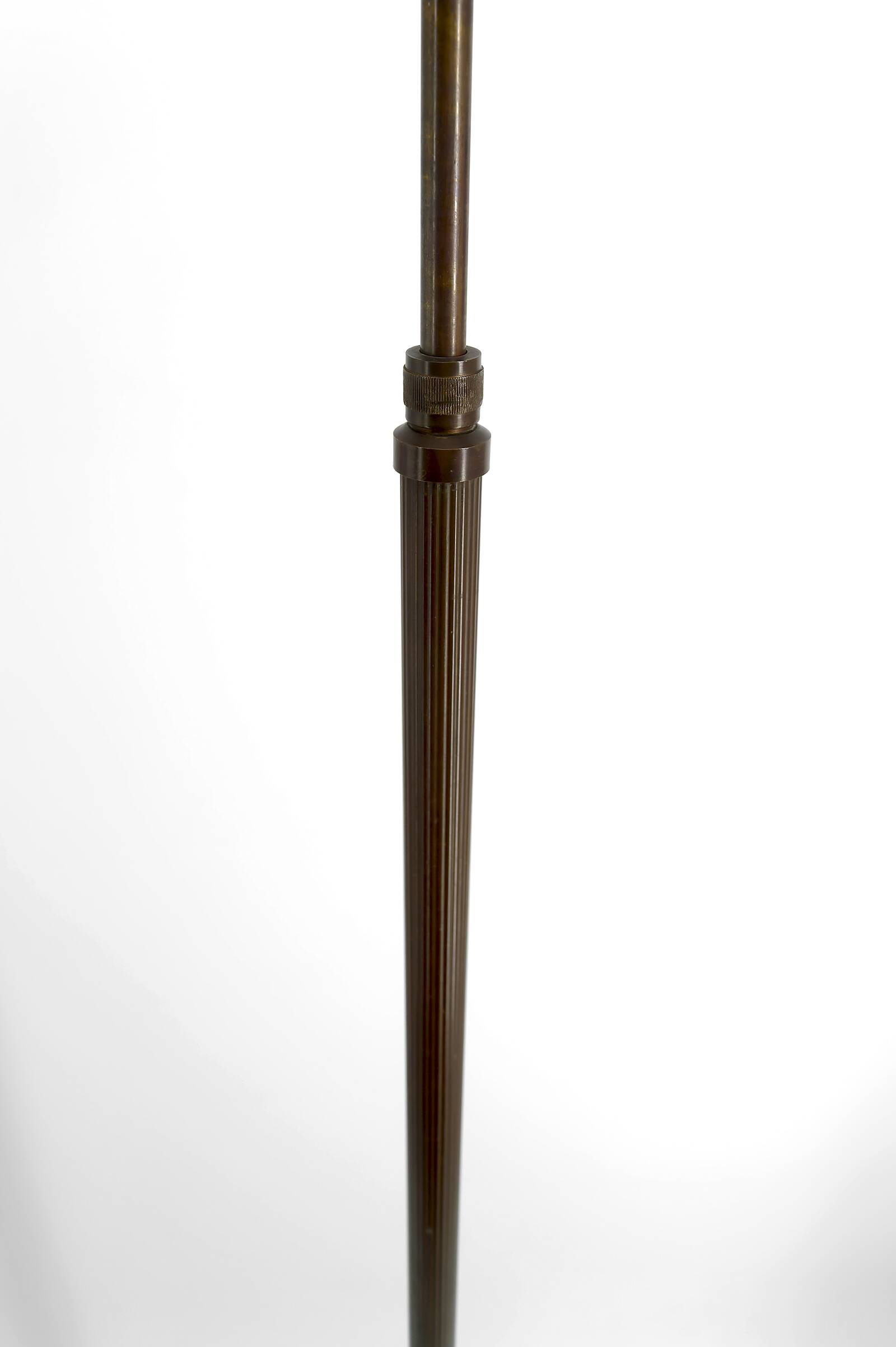 Art Deco reading lamp in bronze and stained glass – Circa 1920