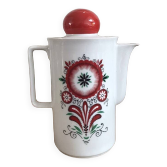 Cafetiere/théière/verseuse en porcelaine au design des années 70 bavaria