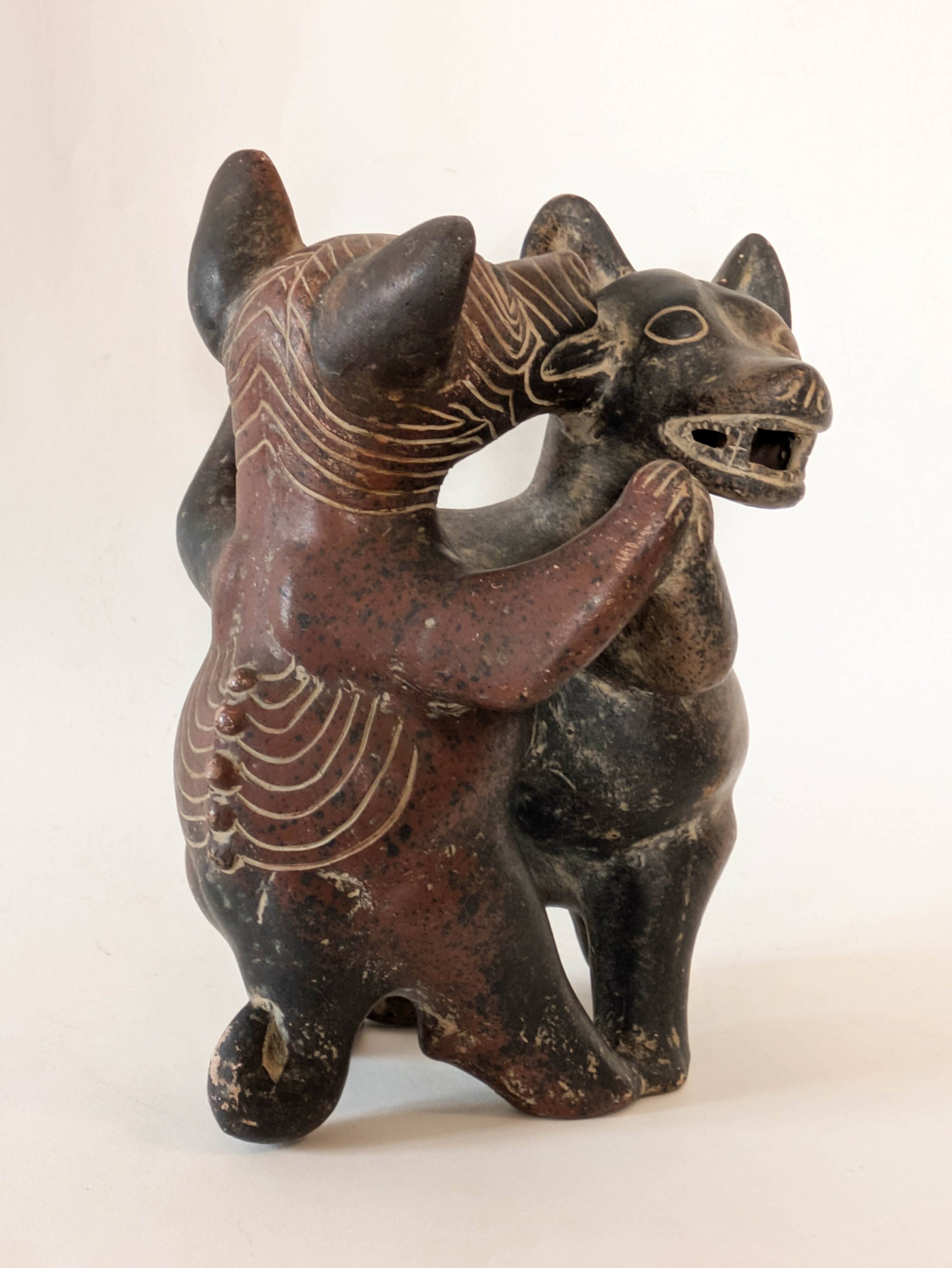 Mexican terracotta sculpture INAH