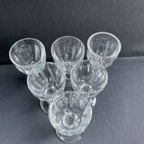 6 port glasses – Cristallerie de Nancy 1920-1934