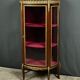 Small mahogany display cabinet, Louis XV to Louis XVI transition style – early 20th century.