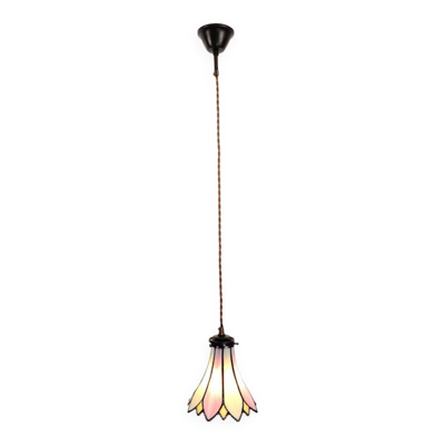Lampe à suspension Tiffany Lampe à suspension rose Lily