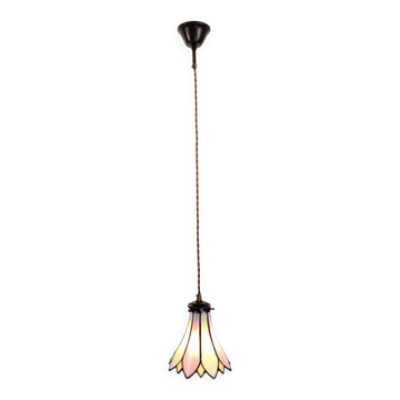 Lampe à suspension Tiffany Lampe à suspension rose Lily