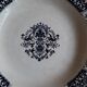 Gien Ibis blue square earthenware dish