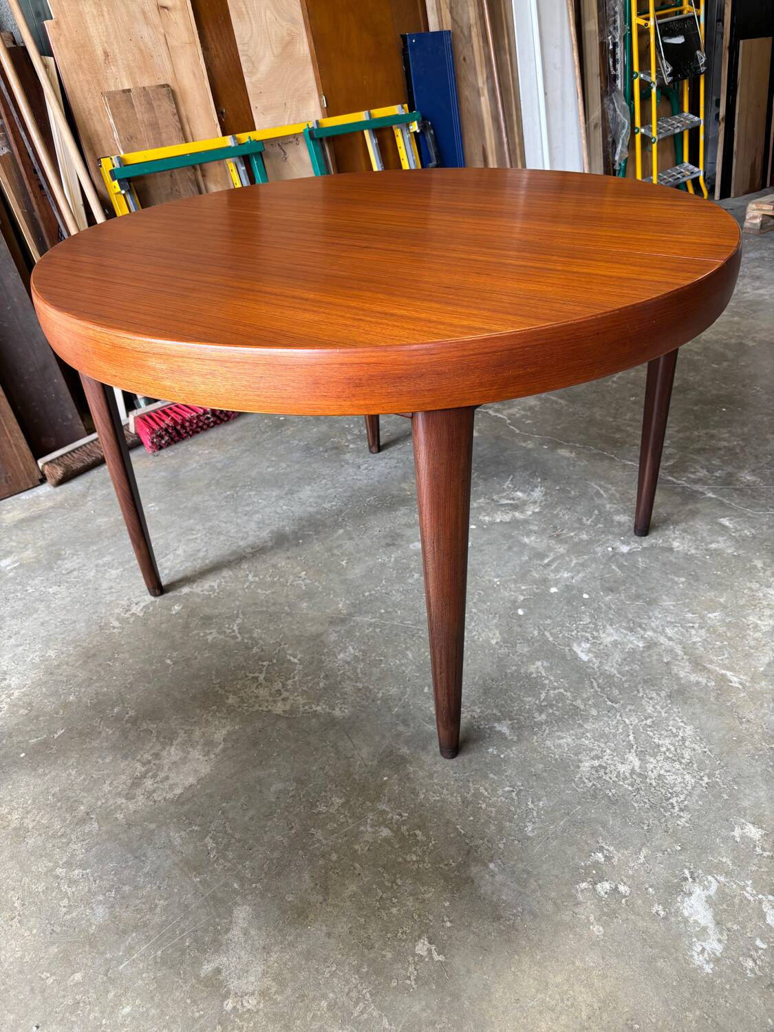 Vintage teak round table