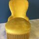 Ensemble de 2 fauteuils crapaud vieil or