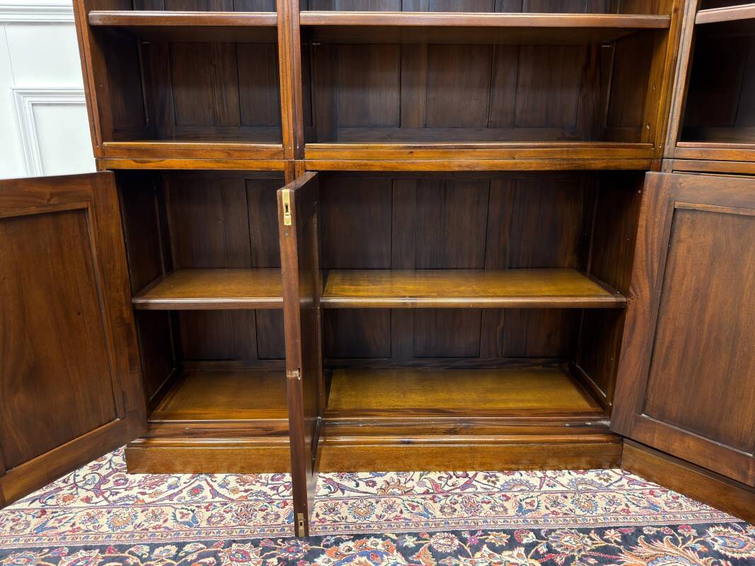 Classic English Corner Bookcase
