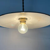 Old enameled metal lampshade