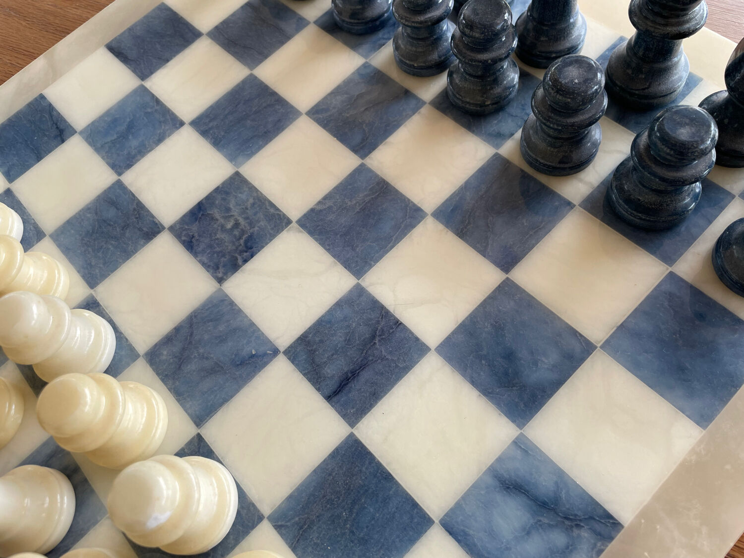 Alabaster chess game
