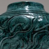 Vase pansu en grès émaillé, 1930s