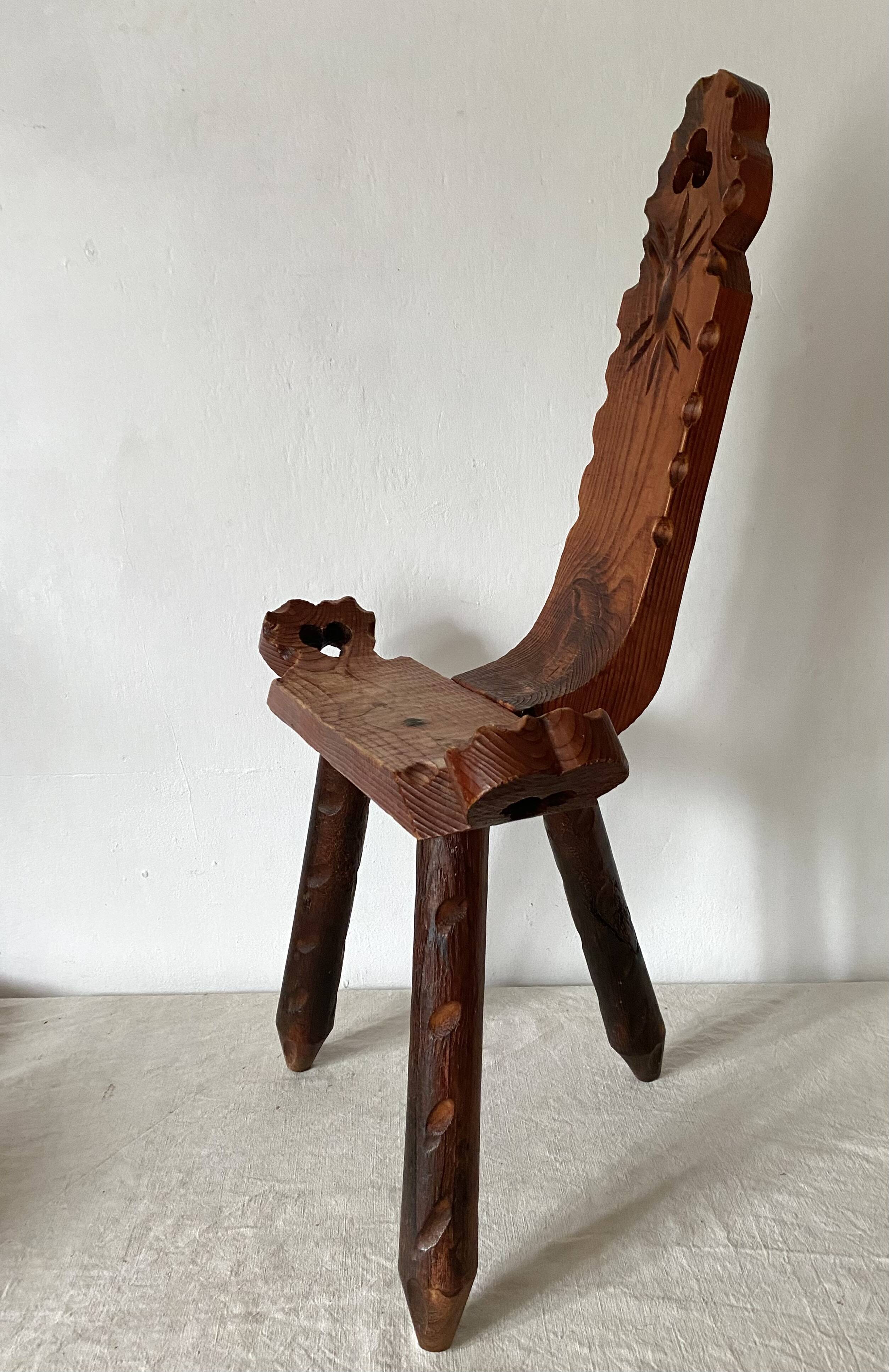 Vintage Spanish Tripod Chair