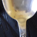5 tablespoons in silver, 2 punches, fine decorations in relief