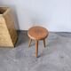 Golden oak tripod stool