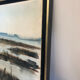 Watercolor swamp landscape