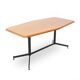 Table with a wooden top and metal frame, 1950s.