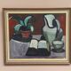 Original Swedish Oil on Canvas – “Pitcher and Plant” by Evy Olesen