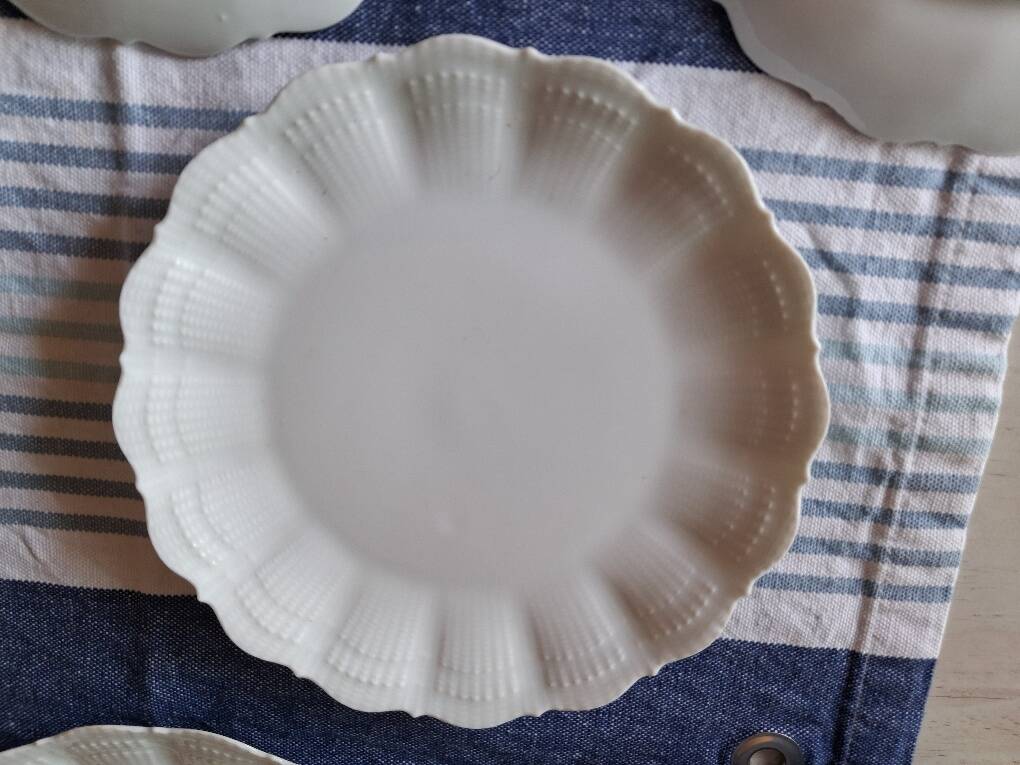 12 dessert plates in Limoges porcelain by Maison Giraud