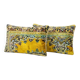 Set of 2 vintage velvet cushion covers 41x61 cm