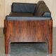 Mid-Century 3-seater canapé in Brazilian hardwood, 1966.