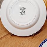 Set 6 assiettes creuse bleues dépareillées