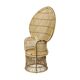 Large Peacock Chair Rattan Emanuelle Chair XL Boho Style 149cm