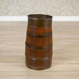 Oak Barrel Umbrella Stand, Early 20th Century