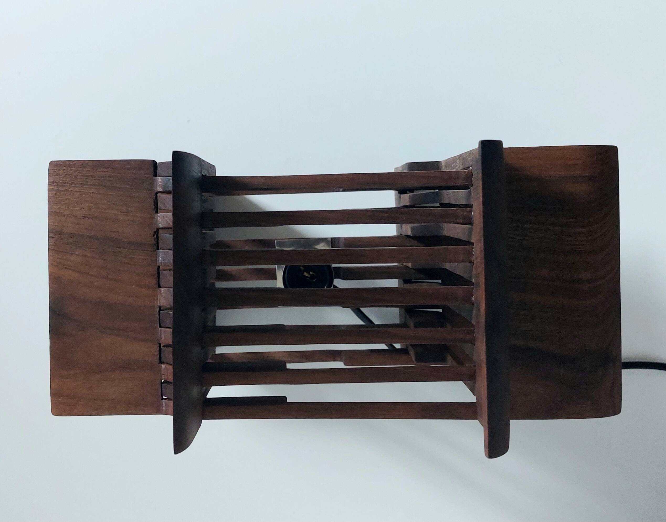 Solid teak design lamp
